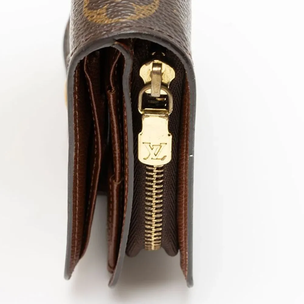 Louis Vuitton Vintage Monogram Canvas Zipped Compact Wallet